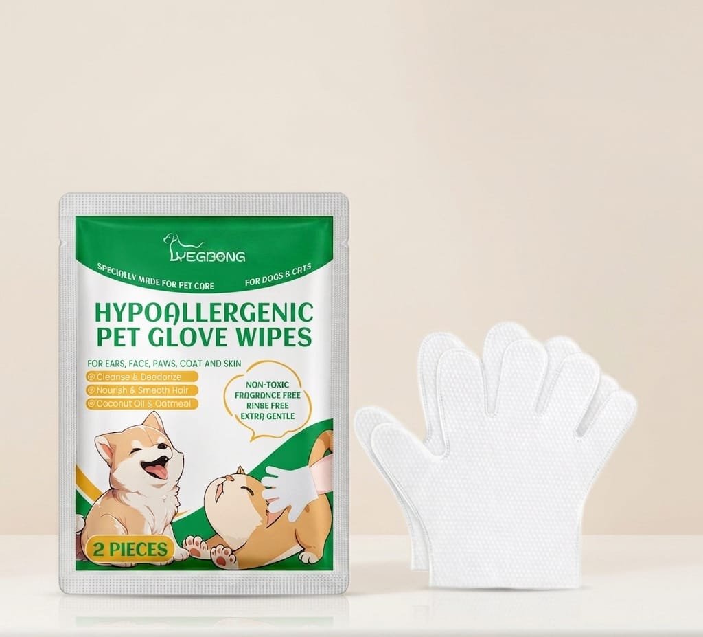 Pet Hair And Skin Gentle Cleaning Care Gloves