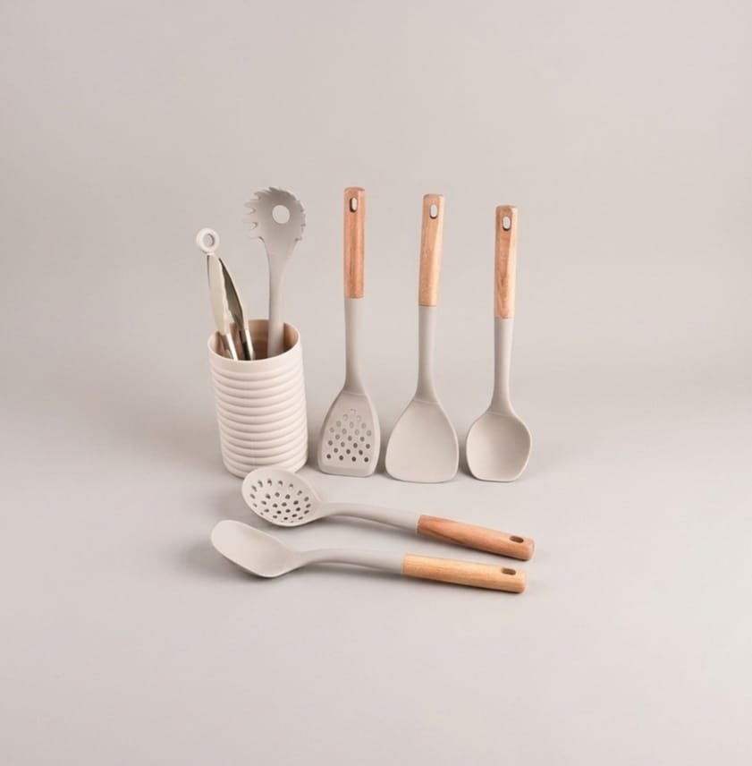 7-Piece Silicone Pack Nylon Cookware Set