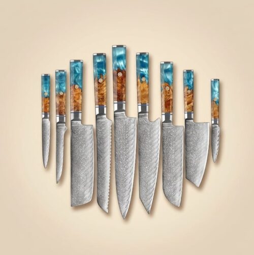 XITUO 1-9Pcs Damascus Chef Knife
